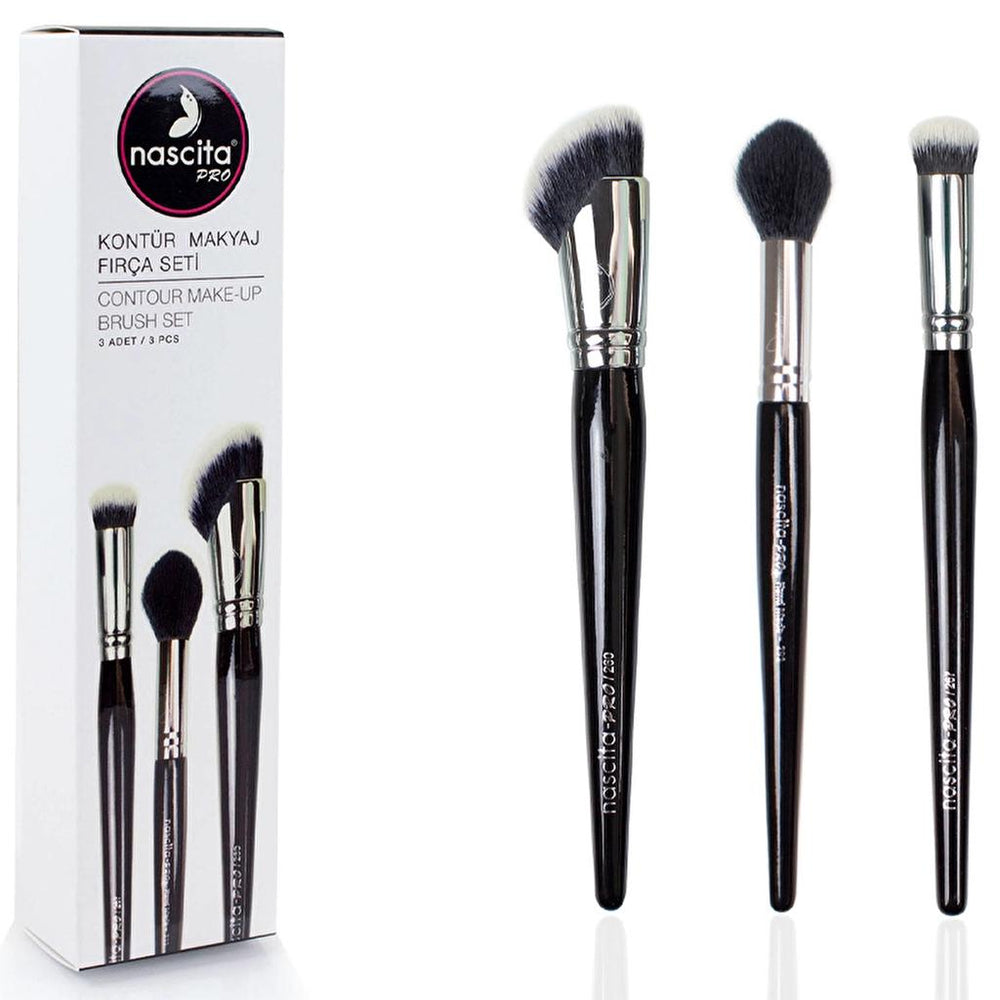 Nascita Pro 3-Piece Contour Makeup Brush Set