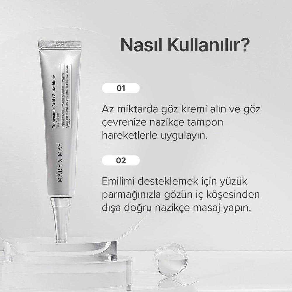 Mary & May Tranexamic Acid & Glutathione Eye Cream 30ml