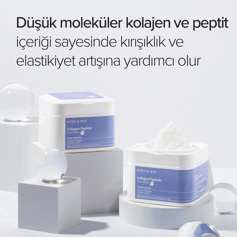 Mary & May Collagen Peptide Vital Mask for Firming 30 Sheets