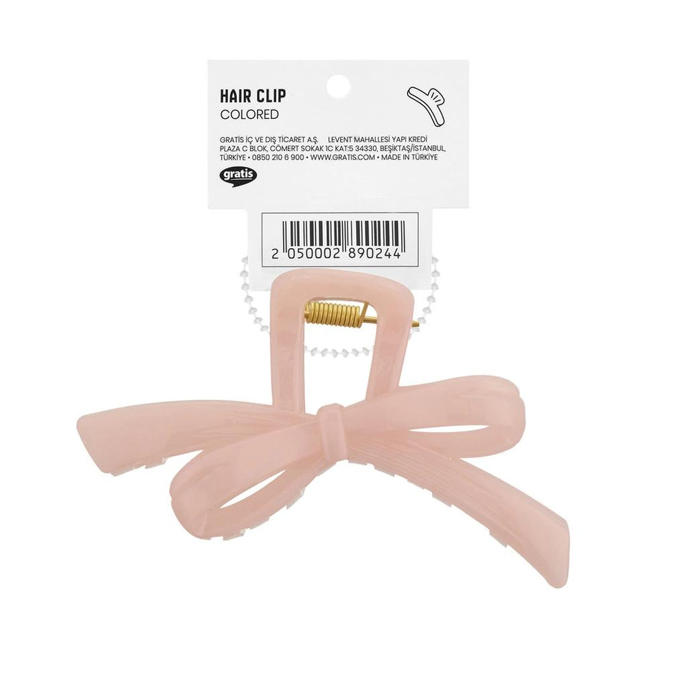 Eklips Ribbon Claw Clip Elegant Cream Hair Accessory