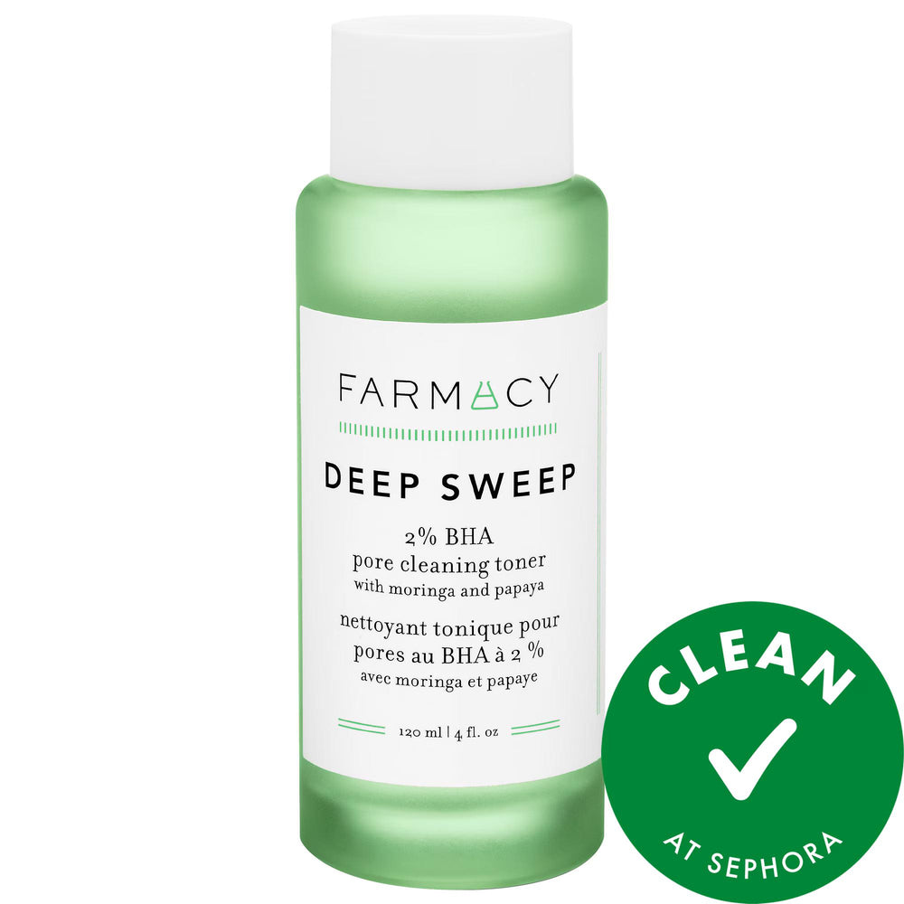 Deep Sweep: 2% BHA Pore Cleaning Facial Toner - Exfoliates, Clears Pores, & Controls Oil for Oily & Combination Skin - Vegan & Cruelty-Free Deep Sweep BHA Toner: Pore Cleaning, Exfoliating for Oily Skin BHA toner, pore cleaning toner, exfoliating toner, salicylic acid toner, toner for oily skin, toner for combination skin, vegan toner, cruelty-free toner, moringa toner, papaya enzyme toner, facial toner, oily skin, combination skin, pore minimizing, oil control, vegan skincare, cruelty-free skincare, moring