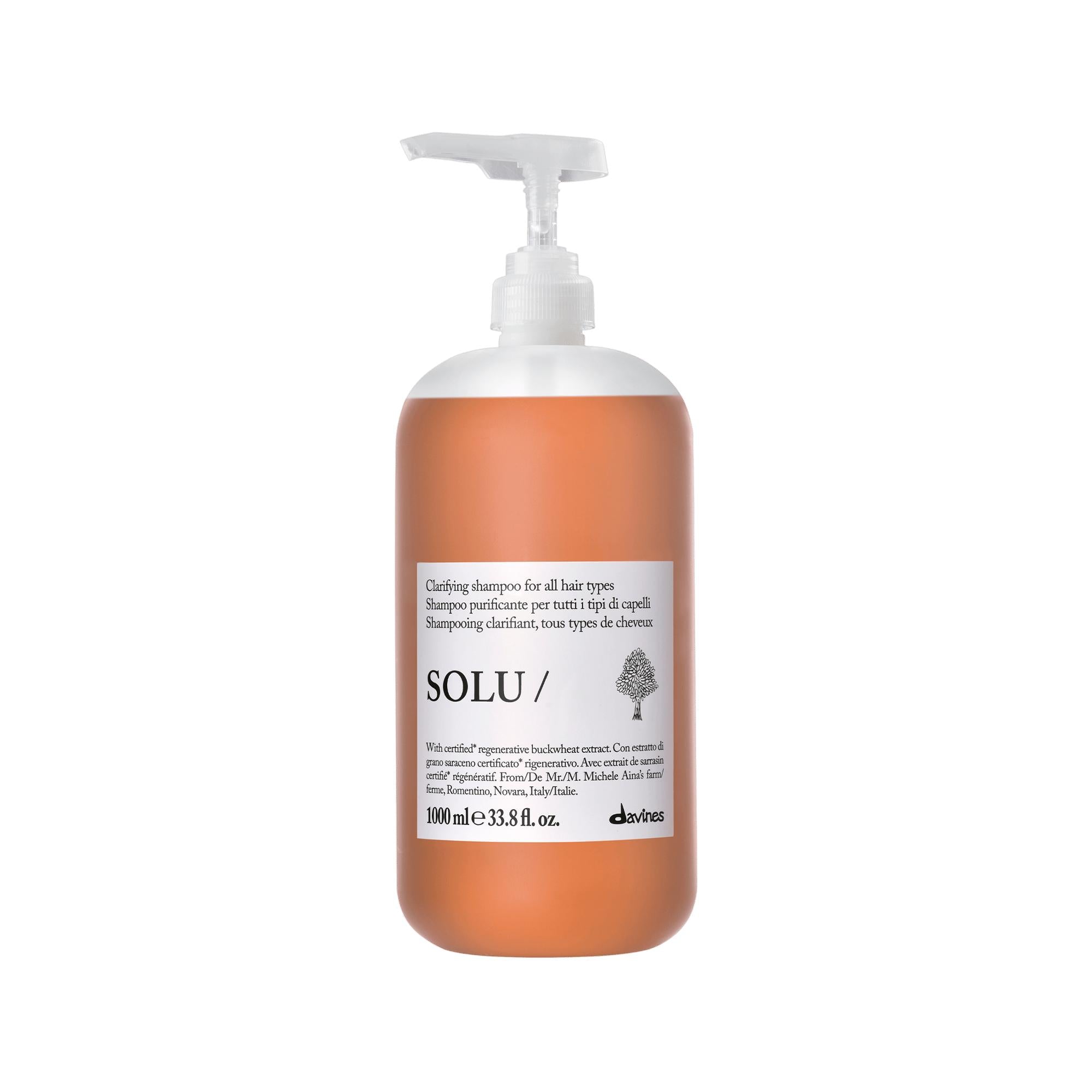 Davines Solu Clarifying &amp; Refreshing Shampoo 1000 ml