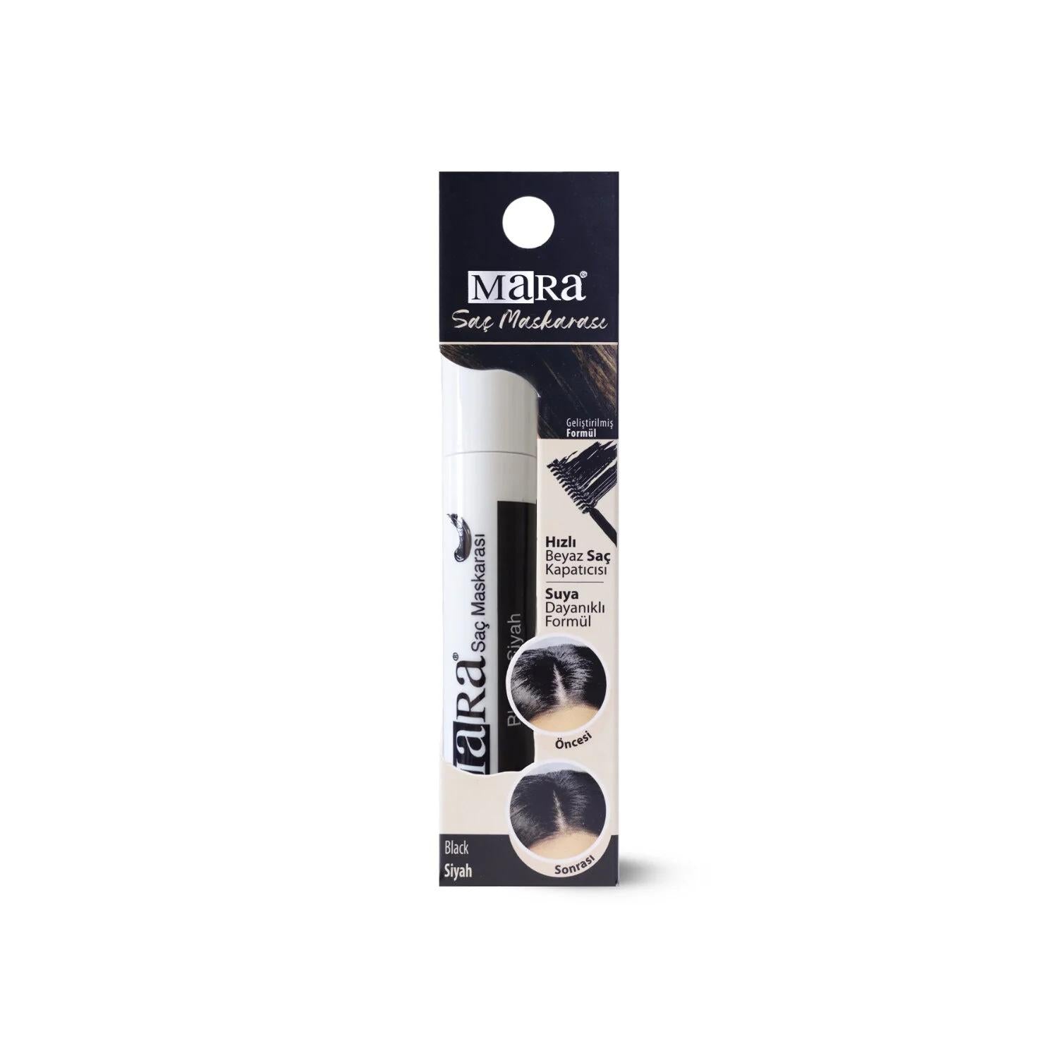 Mara Hair Mascara for Instant Gray Coverage Black 15ml