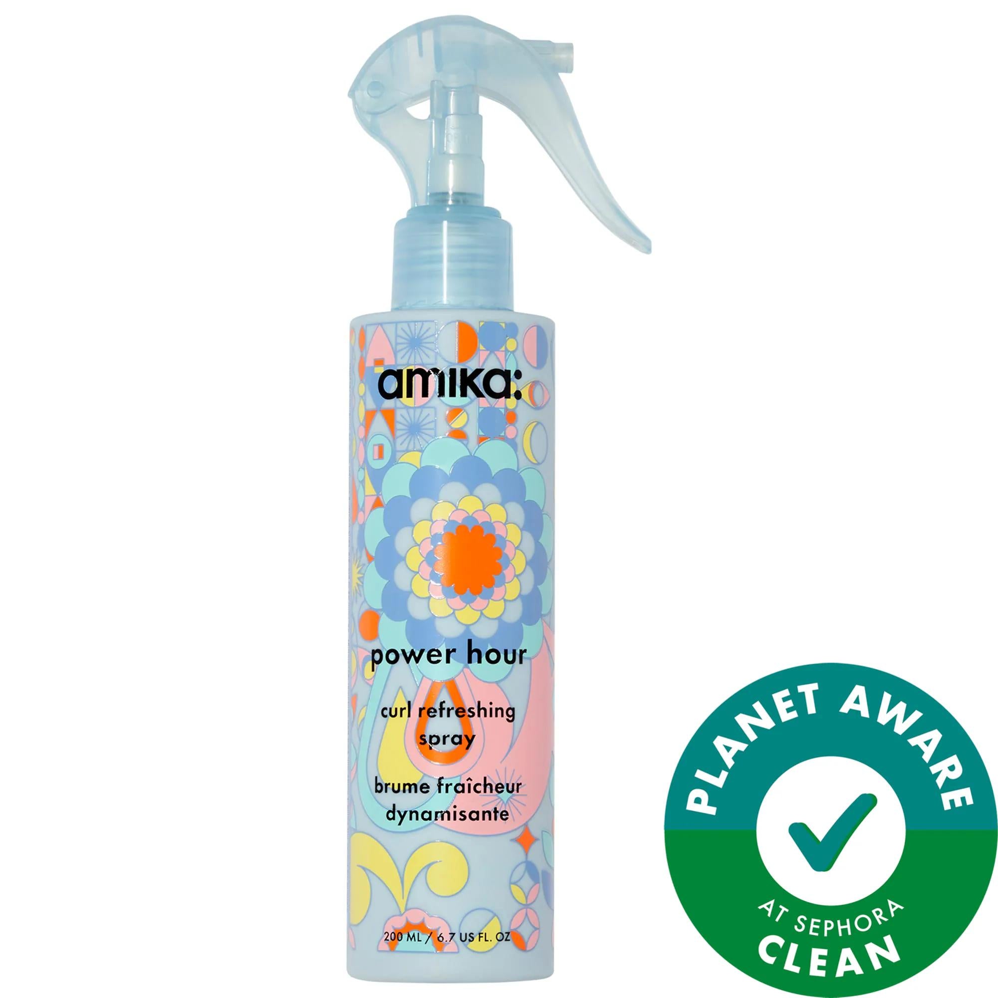 Power Hour Curl Refreshing Spray: Revive & Hydrate Waves, Curls & Coils - Vegan, Cruelty-Free Hair Curl Enhancer & Frizz Control Power Hour Curl Refreshing Spray | Vegan Frizz Control & Hydration curl refreshing spray, hair curl enhancer, frizz control spray, vegan curl spray, cruelty-free hair products, curly hair hydration, wave and coil revitalizer, soybean extract hair, tapioca extract curls, sea buckthorn hair spray, curl spray, hair refresher, curl booster, vegan hair care, cruelty-free hair care, wav