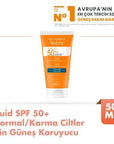 Avene Solaire SPF50+ Fluid Ultra Light - Broad-Spectrum Sunscreen Fluid for Sensitive Skin, Hypoallergenic & Non-Comedogenic Avene Solaire SPF50+ Fluid - Broad-Spectrum Sunscreen for Sensitive Skin SPF 50+ sunscreen, Ultra-light sunscreen fluid, Broad-spectrum sun protection, Hypoallergenic sunscreen, Non-comedogenic sunscreen, Sensitive skin care, Daily sun protection, Dermatologist-tested, Avène Thermal Water, Glycerin, Titanyum Dioksit, Pretocopheryl, Sunscreen for daily use, Lightweight sunscreen, Non-g
