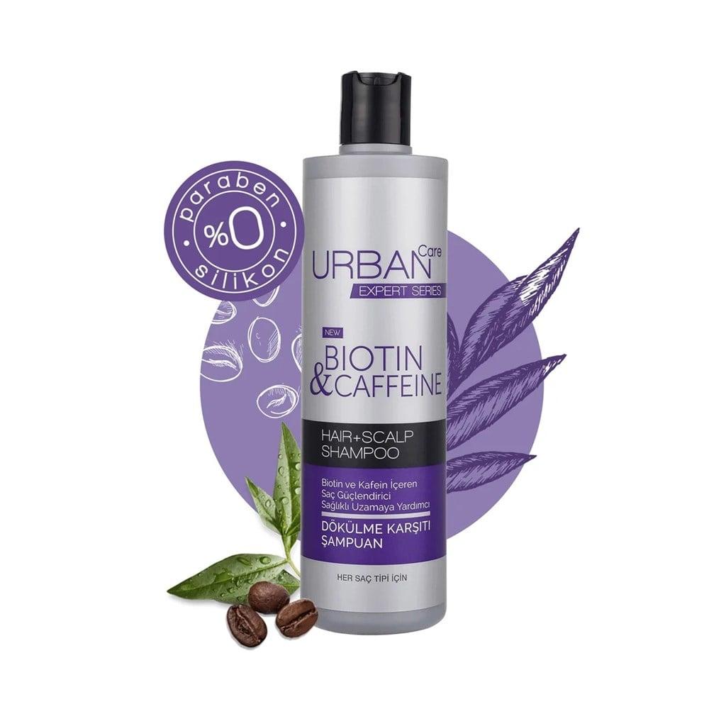 Urban Care Expert Biotin & Caffeine Shampoo for Hair Loss & Dandruff - 11.83 fl oz Biotin & Caffeine Shampoo for Hair Loss - Urban Care Biotin Shampoo, Caffeine Shampoo, Hair Loss Treatment, Anti-Dandruff Shampoo, Daily Use Shampoo, Hair Care, Scalp Care, Hair Growth, Hair Strengthening, Urban Care Expert