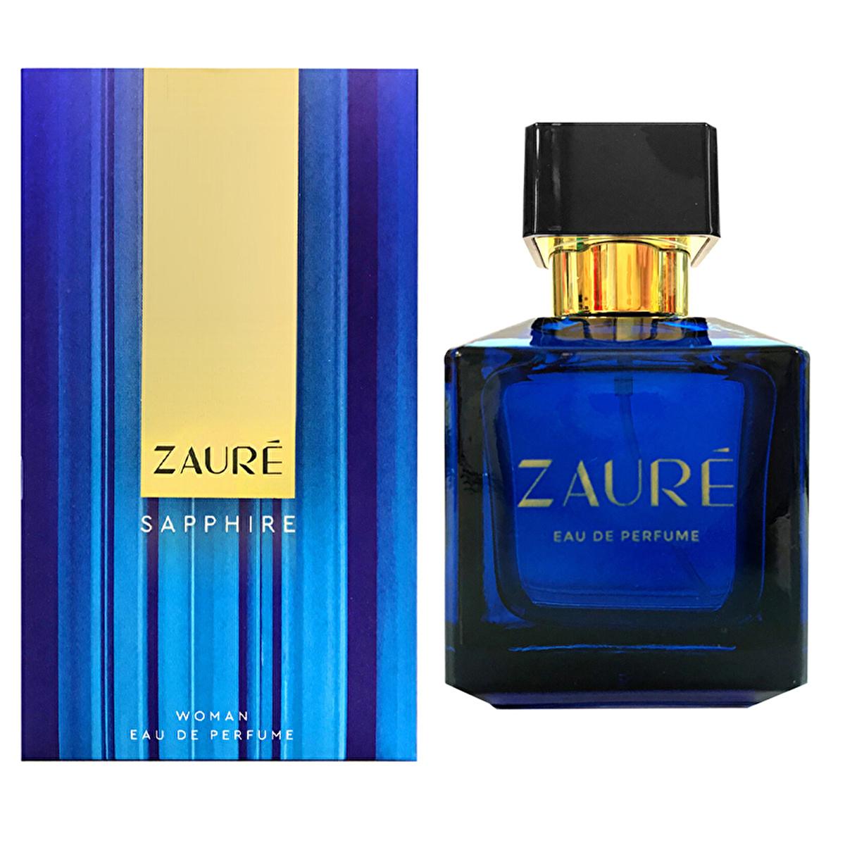 zaure sapphire edp women's perfume 50 ml bottle, sapphire perfume floral fragrance for women, zaure sapphire women's perfume in packaging Zaure Sapphire EDP Women's Perfume - Unique Floral Fragrance for Women | 50 ml Zaure Sapphire EDP Women's Perfume 50 ml zaure, sapphire-perfume, womens-perfume, floral-fragrance, edp, long-lasting, citrus-notes, luxury-perfume, gift-for-her, ai-generated