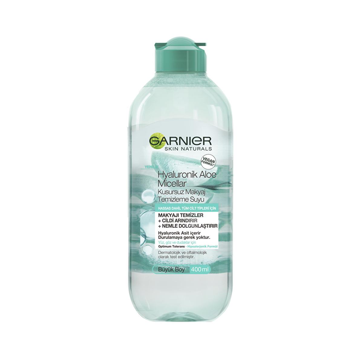Garnier Hyaluronik Aloe Micellar Water: Gentle & Hydrating Makeup Remover - Cleanses, Soothes & Plumps Skin Garnier Micellar Water: Gentle Makeup Remover & Hydrating Cleanser Micellar water, Makeup remover, Hyaluronic acid cleanser, Aloe vera micellar water, Gentle makeup remover, Hydrating cleanser, Garnier micellar water, Makeup cleansing water, Micellar cleansing water, Facial cleanser, Skin care, Makeup removal, Hydrating face wash, Aloe vera cleanser, Sensitive skin cleanser, Gentle face wash, Hyaluron