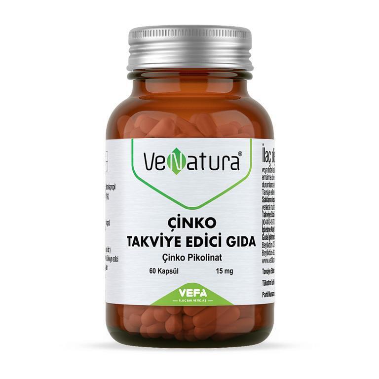 VeNatura Zinc Supplement - 15mg, 60 Capsules, Immune System Support VeNatura Zinc Supplement - Immune System Support Zinc supplement, Dietary zinc, Immune system support, Health supplement, VeNatura Çinko, Zinc dietary supplement, Immune health, Adult health supplements, Dietary supplements, Health and wellness, Immune system support supplements