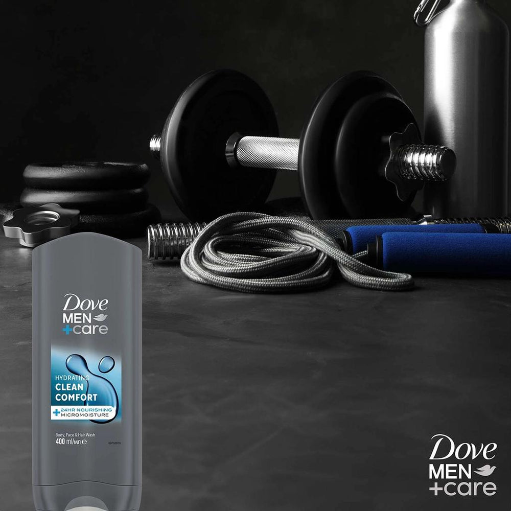 Dove Men +Care Clean Comfort Hydrating Body Wash 400 ml
