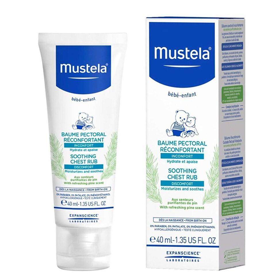 Mustela Soothing Chest Rub: Natural Baby Sleep Aid & Congestion Relief with Essential Oils, Hypoallergenic Baby Balm - 40ml - image 3