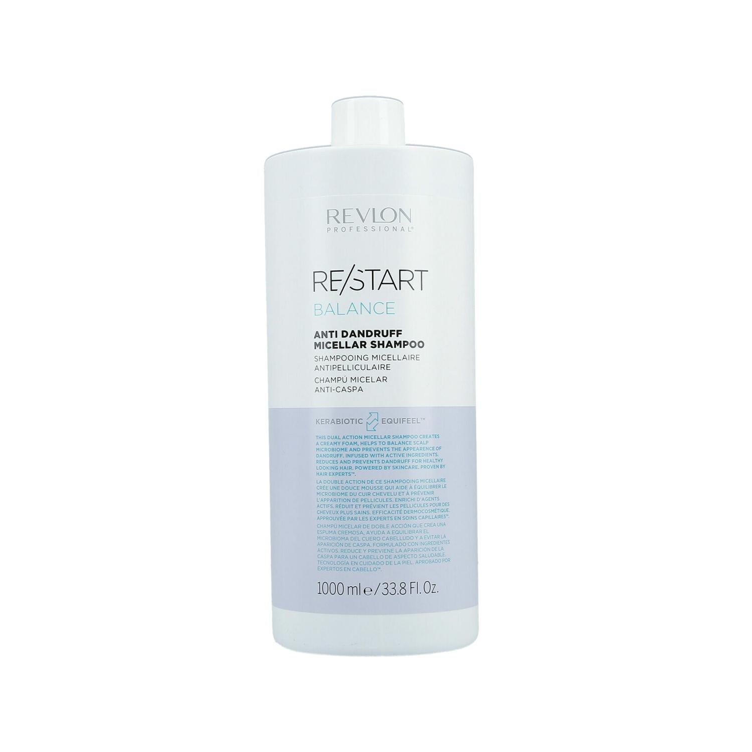 Revlon Restart Balance Anti-Dandruff Shampoo, 1000 ml - Gentle Scalp Care for Flaky Issues Revlon Anti-Dandruff Shampoo for Flaky Scalp Anti-dandruff shampoo, Revlon Restart Balance, Kepek Karşıtı Şampuan, 1000 ml shampoo, Balance shampoo for dandruff, scalp care, dandruff solution, flaky scalp relief, gentle shampoo, hair care, Revlon shampoo, Restart Balance line