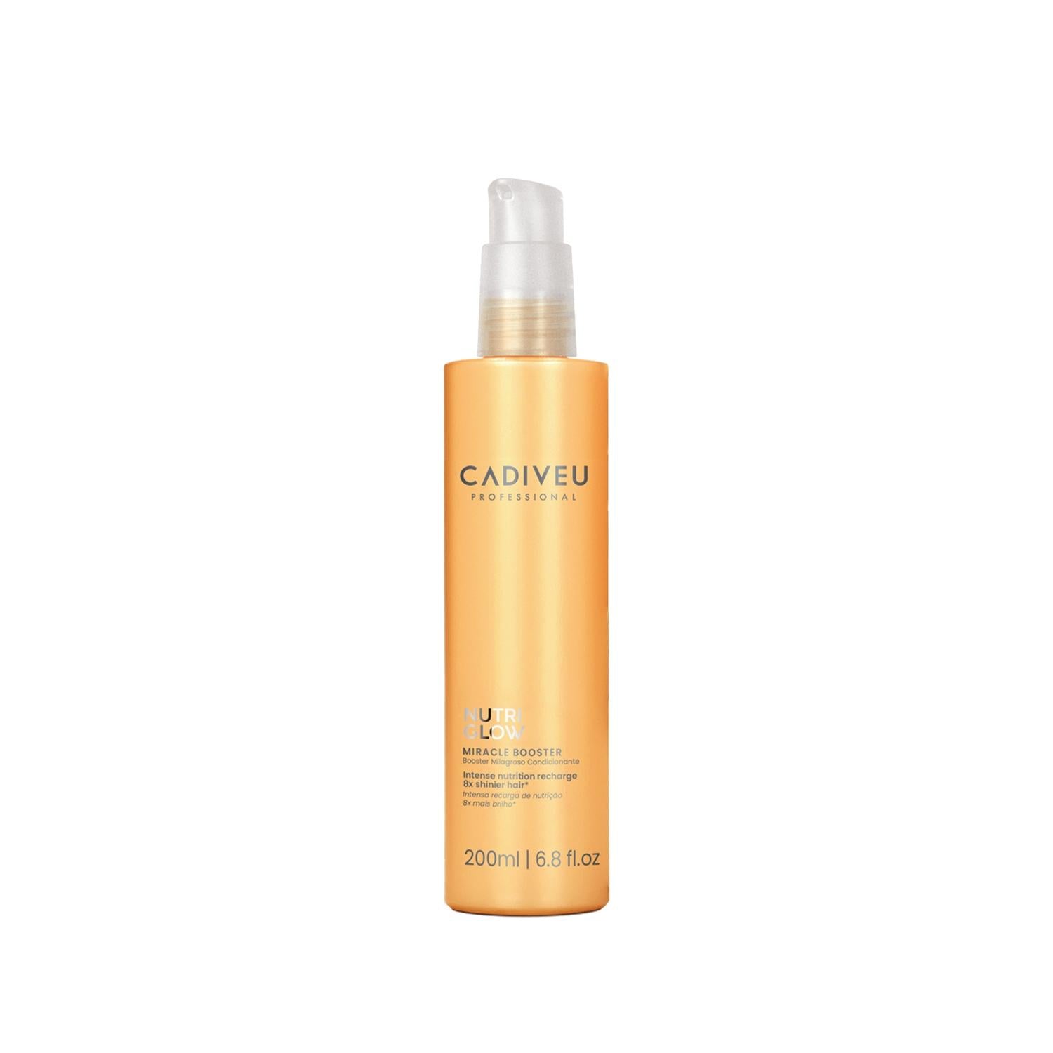 Cadiveu Cadiveu Nutri Glow Miracle Booster Hair Care Lotion - 200ml Intensive Shine Enhancer for Nourished Hair Cadiveu Nutri Glow Miracle Booster Hair Lotion - Intensive Shine & Nourishment Hair care lotion, Nourishing hair treatment, Intensive shine enhancer, Cadiveu Nutri Glow, Miracle Booster hair care, Hair nourishment, Shine enhancement, Hair repair, Healthy hair, Vibrant hair, Hair care routine, Dry hair solution, Damaged hair repair