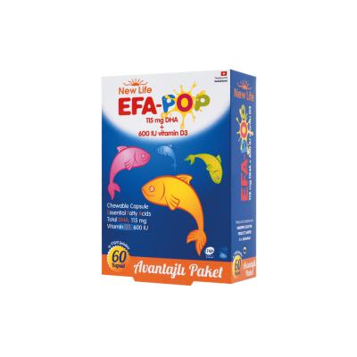 New Life Omega-3 Supplement for Children - 60 Chewable Soft Capsules with Vitamin D New Life Omega-3 & Vitamin D for Kids - 60 Chewable Capsules omega-3 supplement for children, chewable vitamin D supplement, fish oil capsules for kids, dietary supplement for kids, omega-3 and vitamin D supplement, New Life, health supplements, children's nutrition, brain development, heart health, vitamin D supplements, omega-3 fatty acids, chewable supplements, fruit flavored supplements