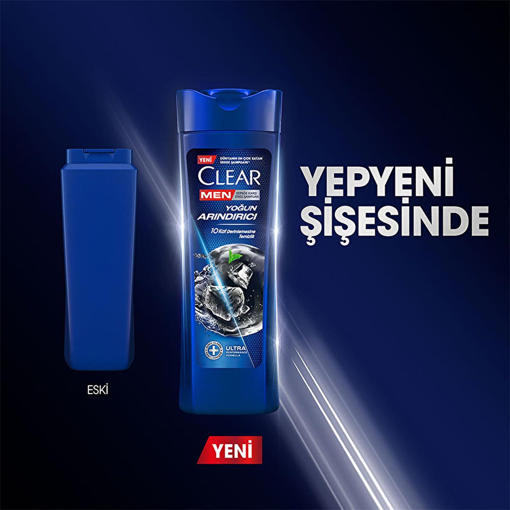 Clear Men Charcoal Dandruff Shampoo - Deep Cleansing Formula for Men | 350 ml - view 9