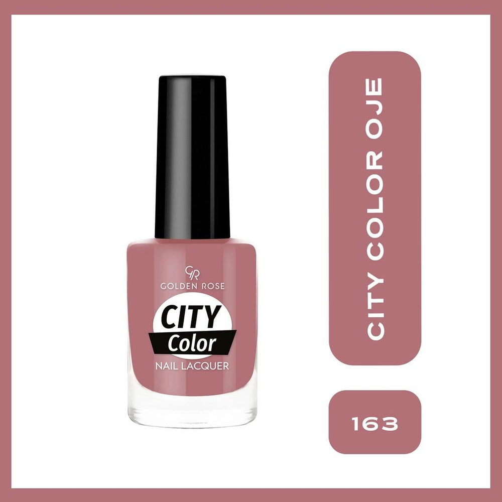 Golden Rose City Color Nail Lacquer High-Shine Shade 163