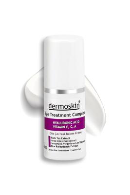 dermoskin eye treatment complex 15ml bottle, before and after using dermoskin eye treatment, key ingredients of dermoskin eye treatment Dermoskin Eye Treatment Complex - Reduce Dark Circles | 15ml Dermoskin Eye Treatment - Reduce Dark Circles | 15ml dermoskin, eye-treatment, dark-circles, anti-aging, sensitive-skin, eye-care, moisturizer, skincare, under-eye, ai-generated