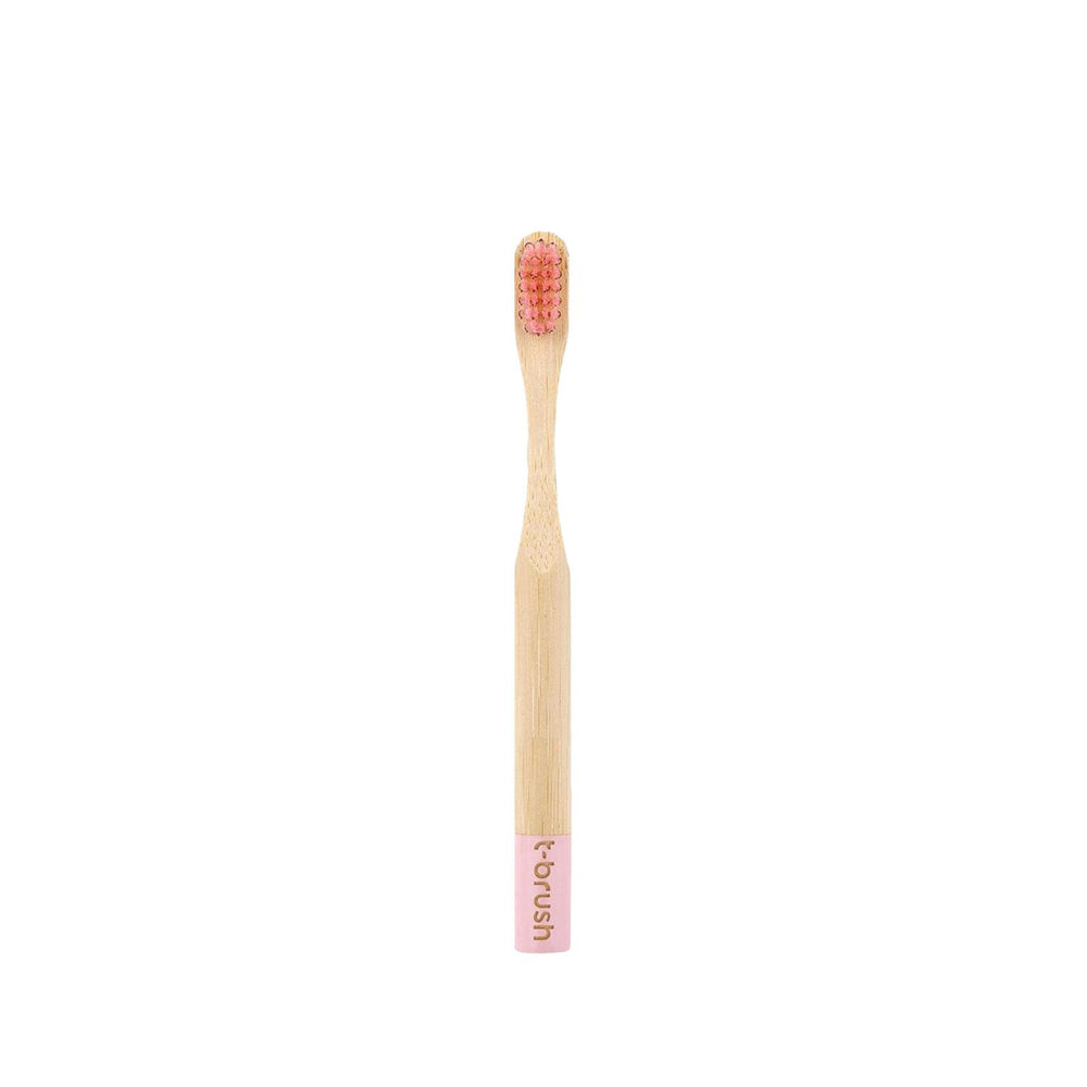 T-Brush Vegan Bambu Soft Children's Toothbrush Pink - Eco-Friendly Oral Care for Kids T-Brush Vegan Bambu Soft Children's Toothbrush - Eco-Friendly children's toothbrush, vegan toothbrush, bamboo toothbrush, soft bristle toothbrush, eco-friendly oral care, kids oral hygiene, sustainable oral care products, gentle toothbrush for kids, pink toothbrush, eco-friendly kids products