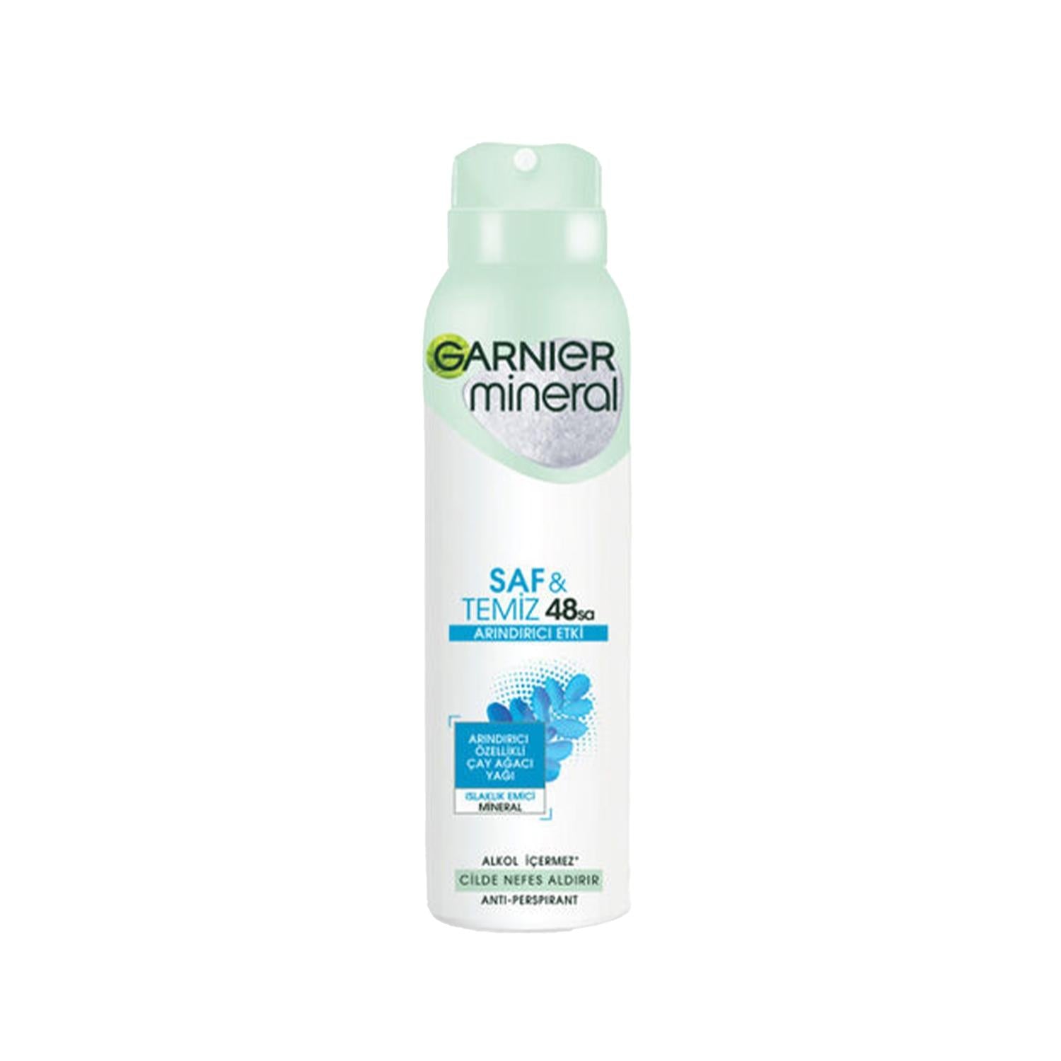 Garnier Mineral Safe and Clean Deodorant Spray - Natural Odor Control for Men and Women, 5.07 fl oz Garnier Mineral Deodorant Spray - Natural Odor Control Garnier Mineral Deodorant, Deodorant Spray, Natural Deodorant, Mineral-based Deodorant, Safe and Clean Deodorant, Personal Hygiene, Natural Personal Care, Odor Control, Sensitive Skin, Gentle Deodorant, Spray Deodorant, Men&#39;s Deodorant, Women&#39;s Deodorant