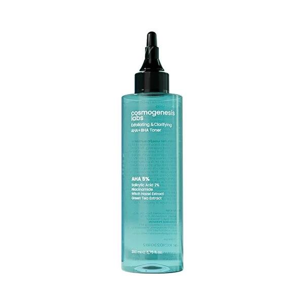 Cosmogenesis Labs AHA+BHA Toner - Exfoliating, Hydrating Skincare for Smoother Skin - 6.76 fl oz AHA+BHA Toner for Smoother Skin - 6.76 fl oz AHA BHA Toner, Chemical Exfoliant, Niacinamide Skin Care, Witch Hazel Extract Benefits, Green Tea Anti-Aging, Skincare Routine Products, Exfoliating Toner, Hydrating Skincare, Smoother Skin, Radiant Skin, Anti-Aging Skincare, Natural Skincare Ingredients, Skincare for Fine Lines, Skincare for Dull Skin