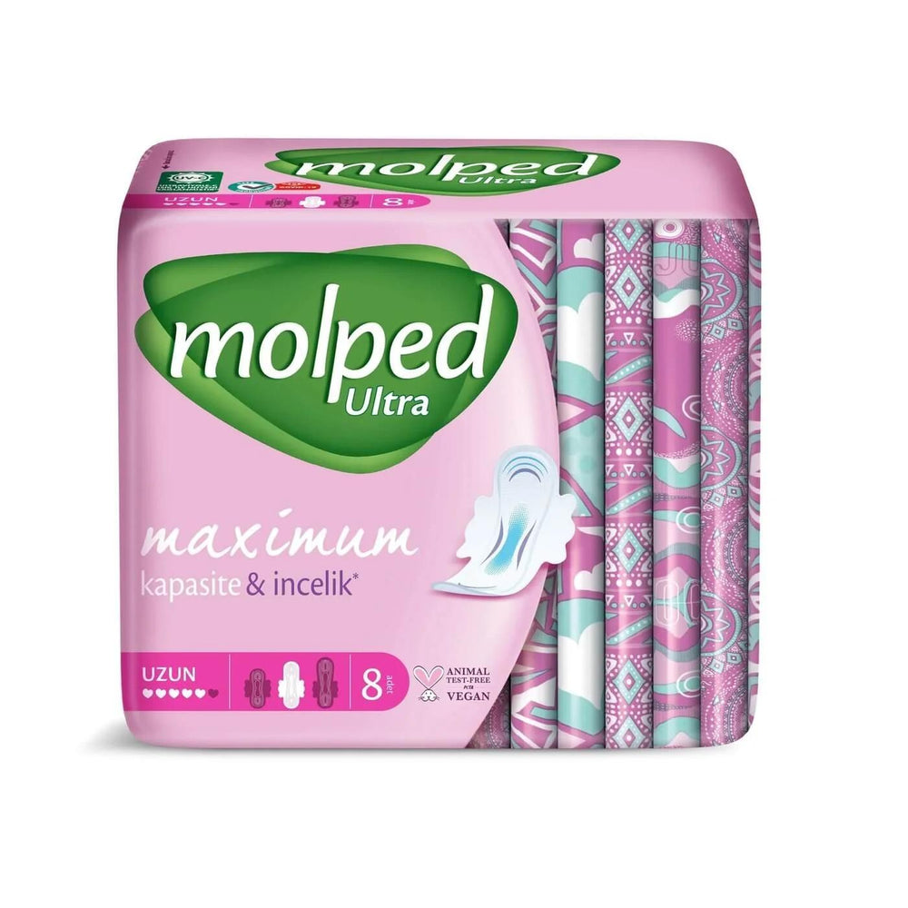 Molped Ultra Anatomik Long Sanitary Pads 8-Pack