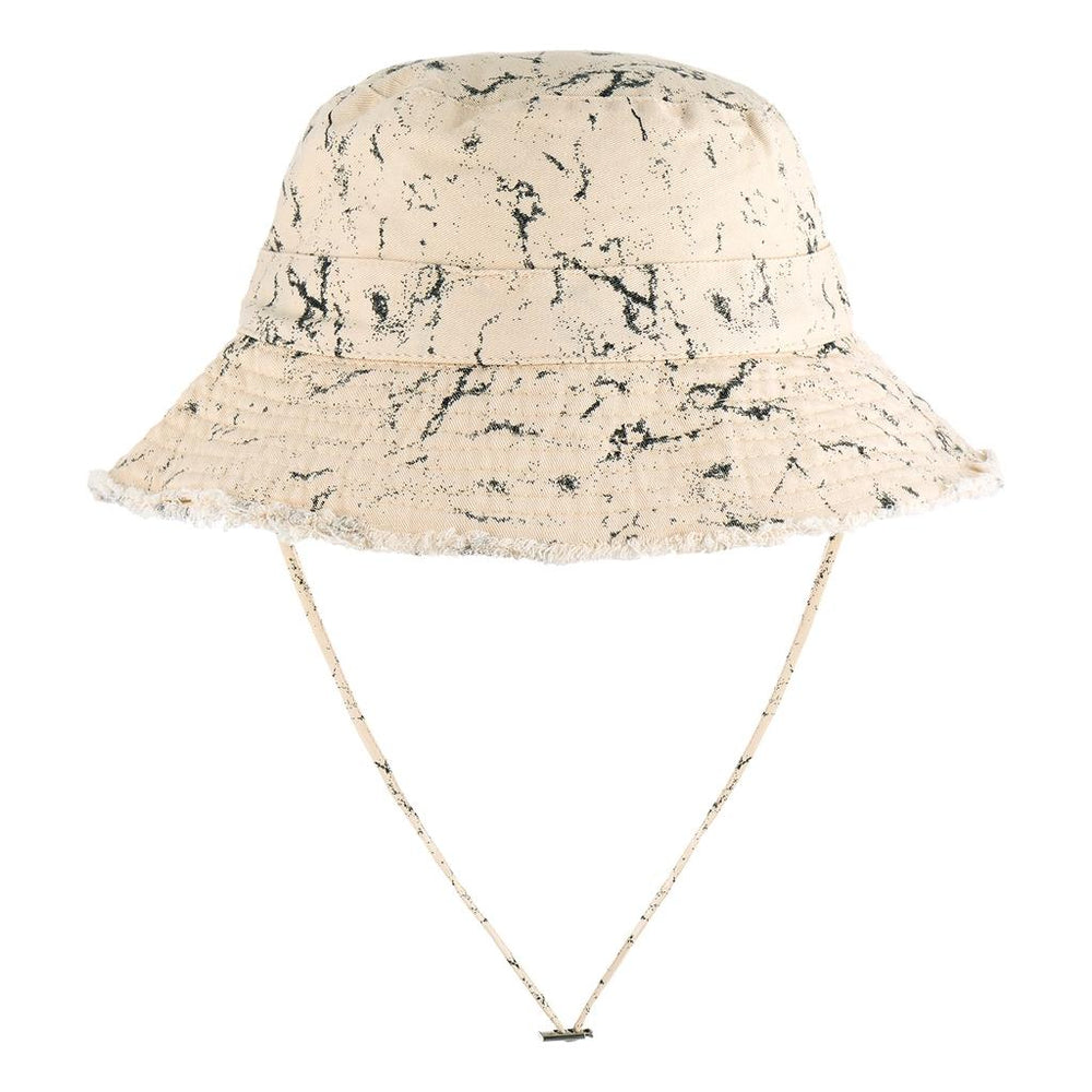 Eklips Doodle Pattern Beige Bucket Hat for Sun Protection
