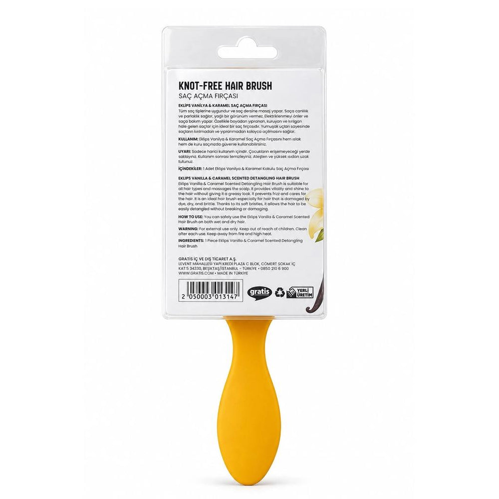 Eklips Vanilla & Caramel Scented Detangling Hair Brush 1 pc
