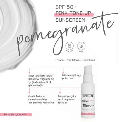 Skin401 Vegan SPF50+ Pink Tone Up Sunscreen - Cruelty-Free, Even Skin Tone, 1.69 fl oz Skin401 Vegan SPF50+ Sunscreen - Even Skin Tone & Protection Vegan Sunscreen, Cruelty-Free Sunscreen, Tone Up Sunscreen, SPF50+ Sunscreen, Skin Tone Evening Sunscreen, Skin401, Sunscreen for All Skin Types, Even Skin Tone, Antioxidant Benefits, Cruelty-Free Skincare, Vegan Skincare, Sun Protection, Skincare Essentials