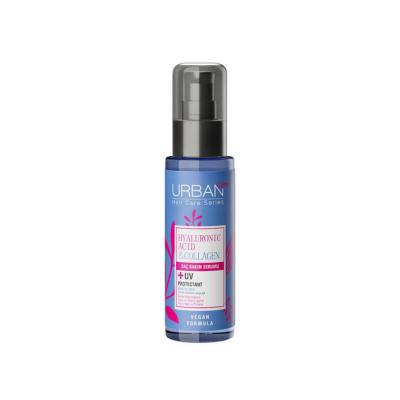 Urban Care Hyaluronic Acid Collagen Hair Serum - Nourishing, Vegan, UV Protection - 2.54 fl oz Urban Care Hyaluronic Acid Collagen Hair Serum - Nourishing & Vegan hyaluronic acid hair serum, collagen hair care, vegan hair serum, paraben-free hair products, UV protection hair care, hair nourishment, hair repair, cruelty-free beauty, vegan beauty products, hair care for dry damaged hair