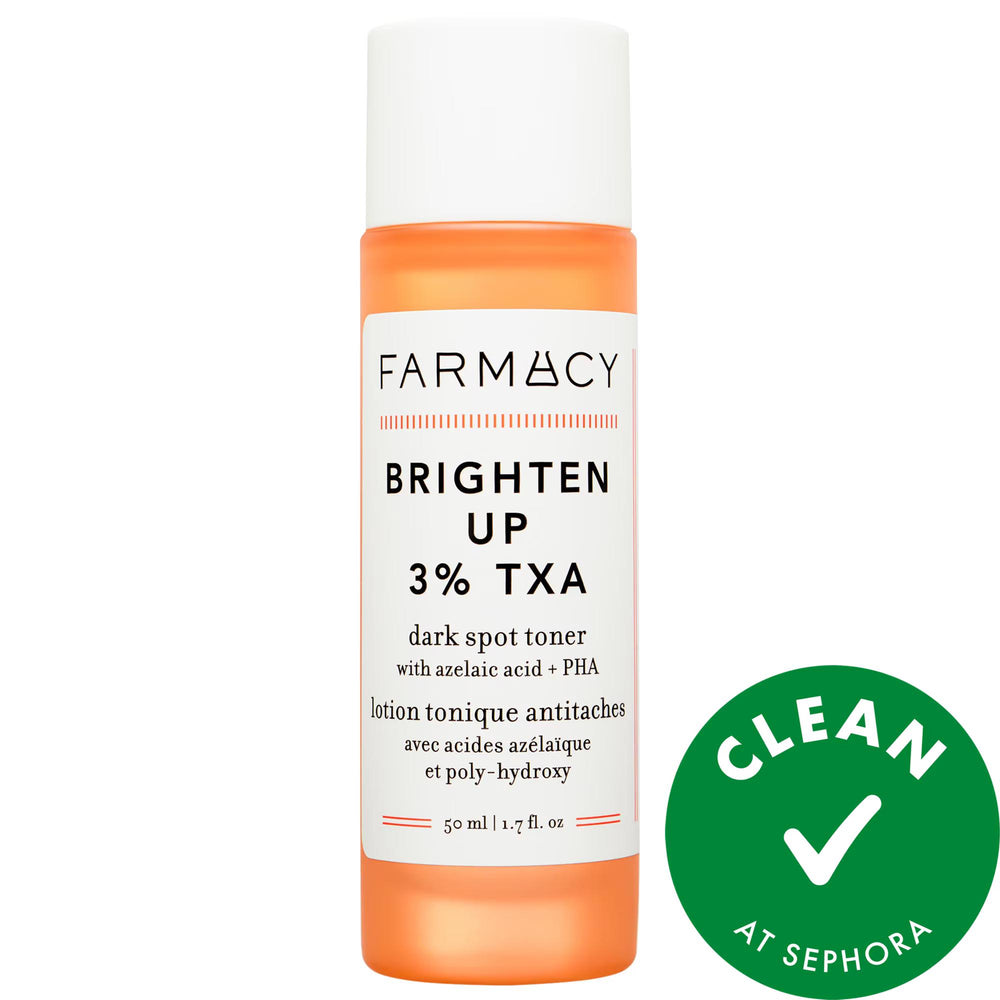 Mini Brighten Up - 3% TXA Dark Spot Toner with Azelaic Acid for All Skin Types Dark Spot Toner - Brightens Skin in 7 Days dark spot toner, brightening toner, tranexamic acid toner, azelaic acid skincare, PHA skincare, cruelty-free skincare, hyperpigmentation treatment, skincare for all skin types, natural skincare ingredients, upcycled skincare, skin brightening, hyperpigmentation solution, acne scar treatment, skin tone evening