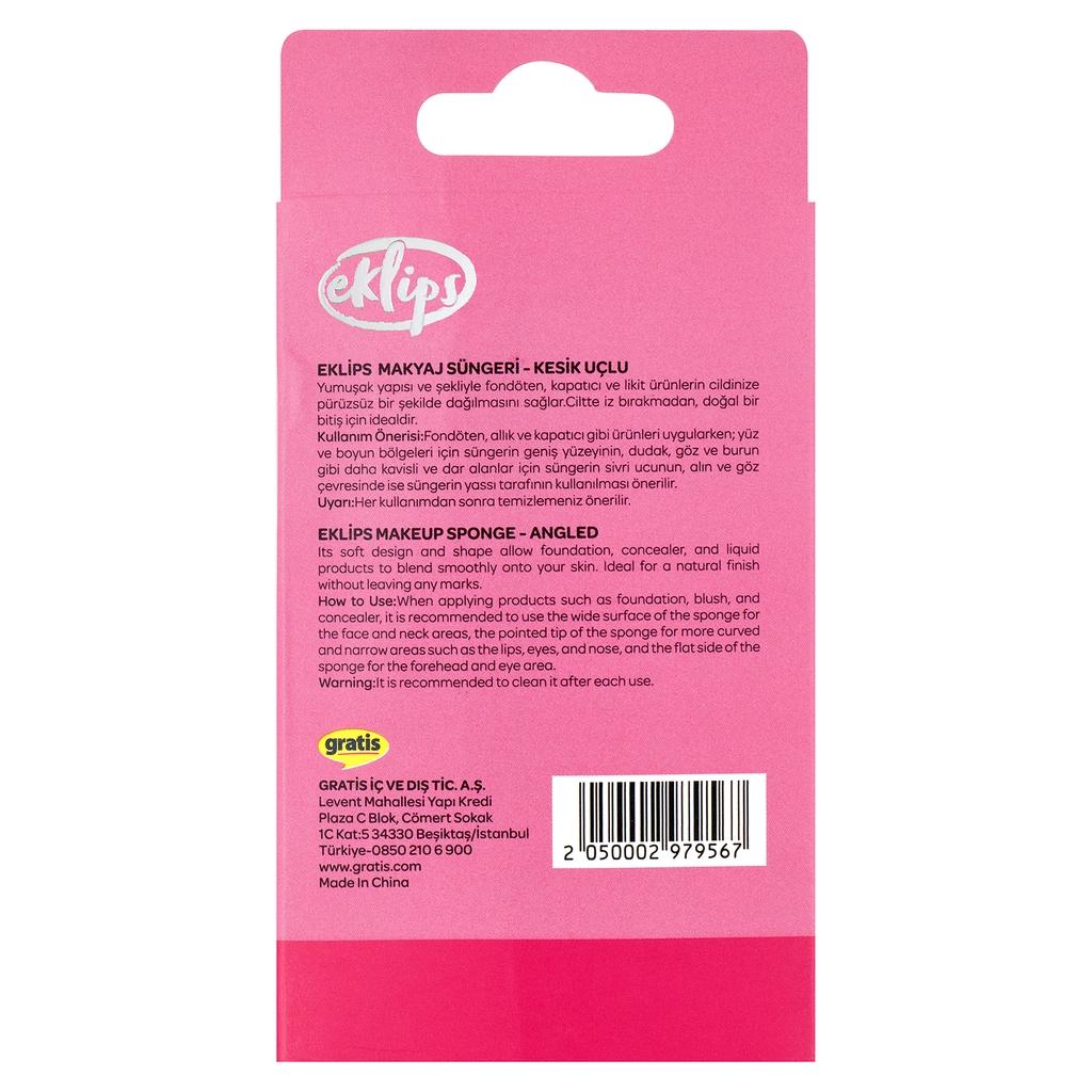 Eklips Slanted Makeup Sponge for Flawless Blending