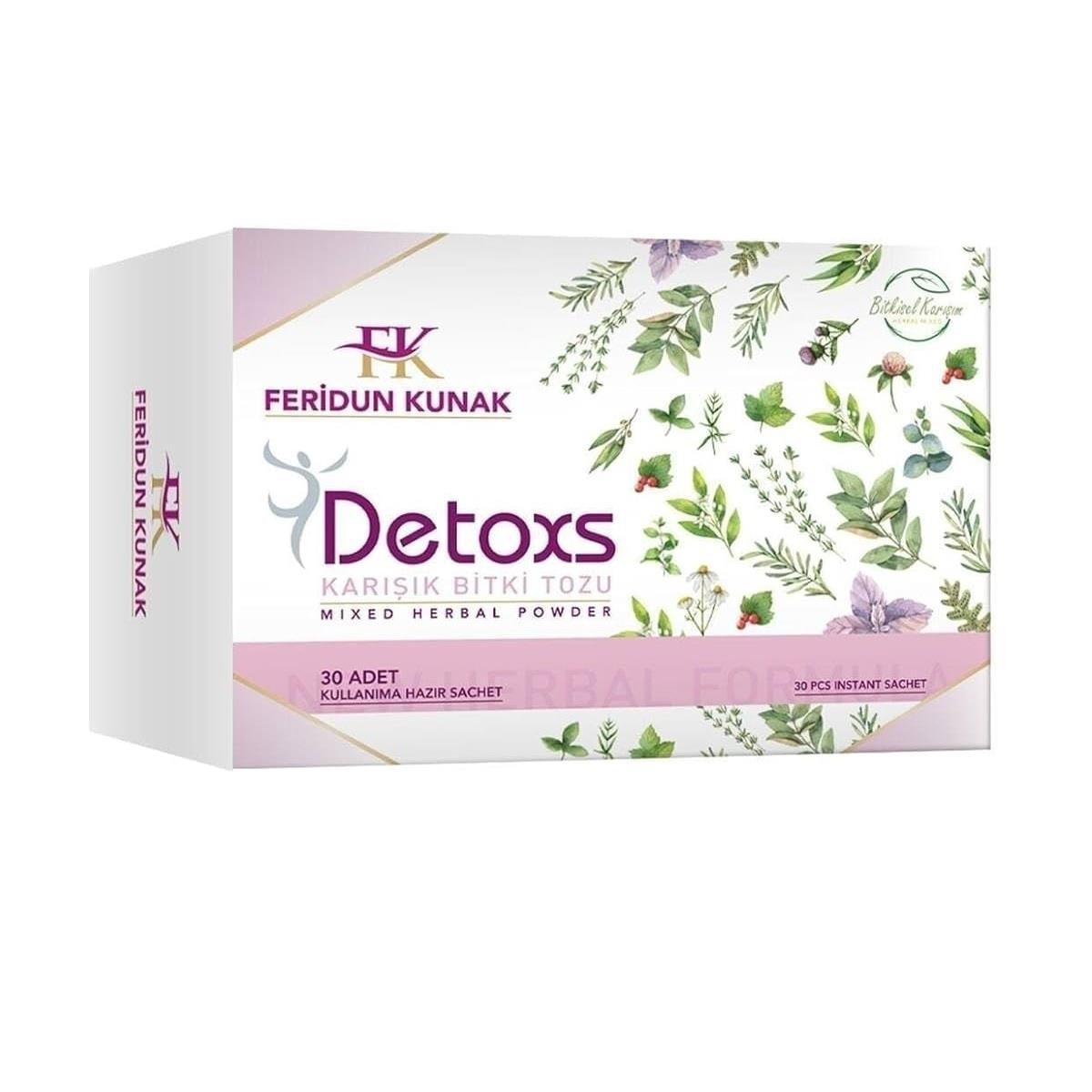 Feridun Kunak Herbal Detox Tea - Natural Detox Supplement with Mixed Herbal Blend - 30 Individual Packets Feridun Kunak Herbal Detox Tea - Natural Detox Support herbal detox tea, natural detox supplement, mixed herbal blend, detoxification support, health and wellness tea, wellness, detox, natural health, herbal infusion, cleansing tea, healthy living, dietary supplement