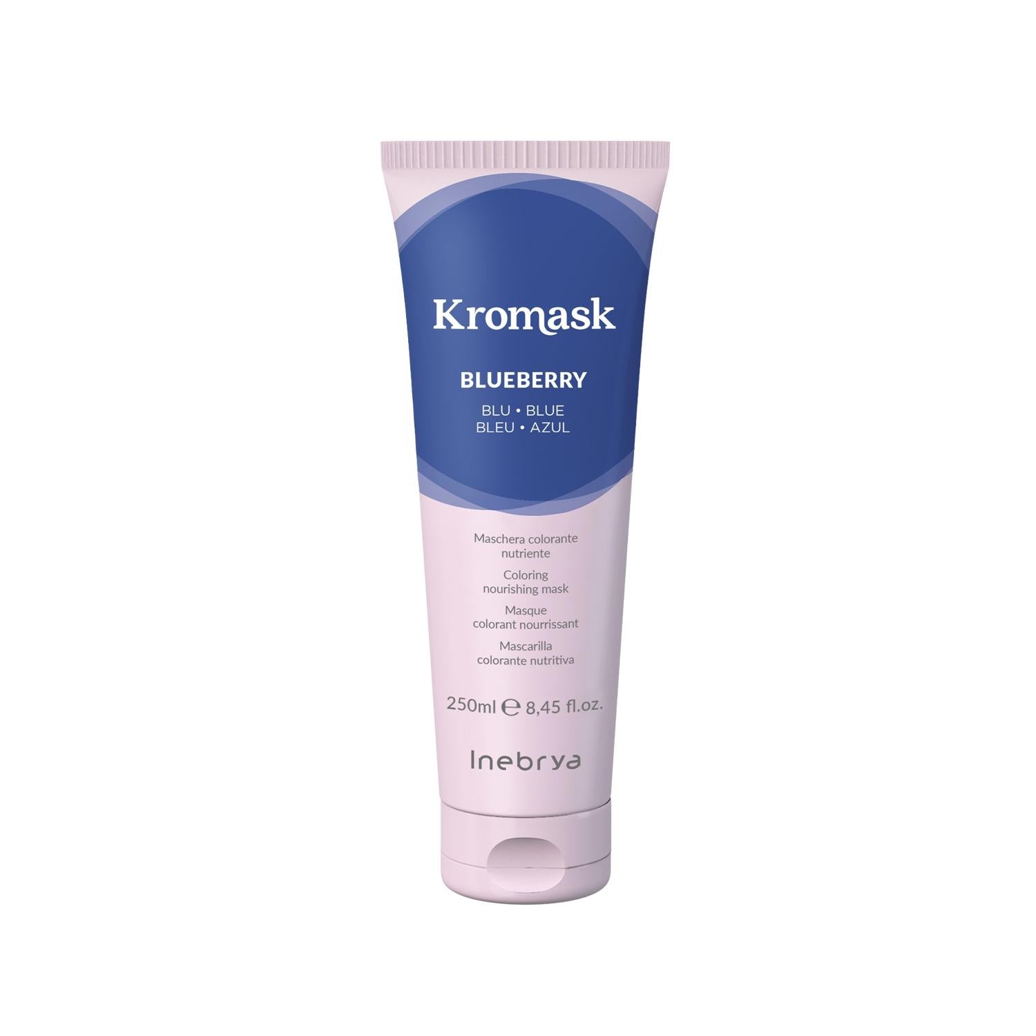 Inebrya Kromask Blueberry Hair Care Mask - Nourishing Toning Mask for Color-Treated Hair, 250ml Inebrya Blueberry Hair Mask for Color-Treated Hair hair care mask, blueberry hair mask, toning hair mask, color-treated hair care, Kromask Blueberry, hair nourishment, antioxidant hair care, damaged hair repair, vibrant hair color