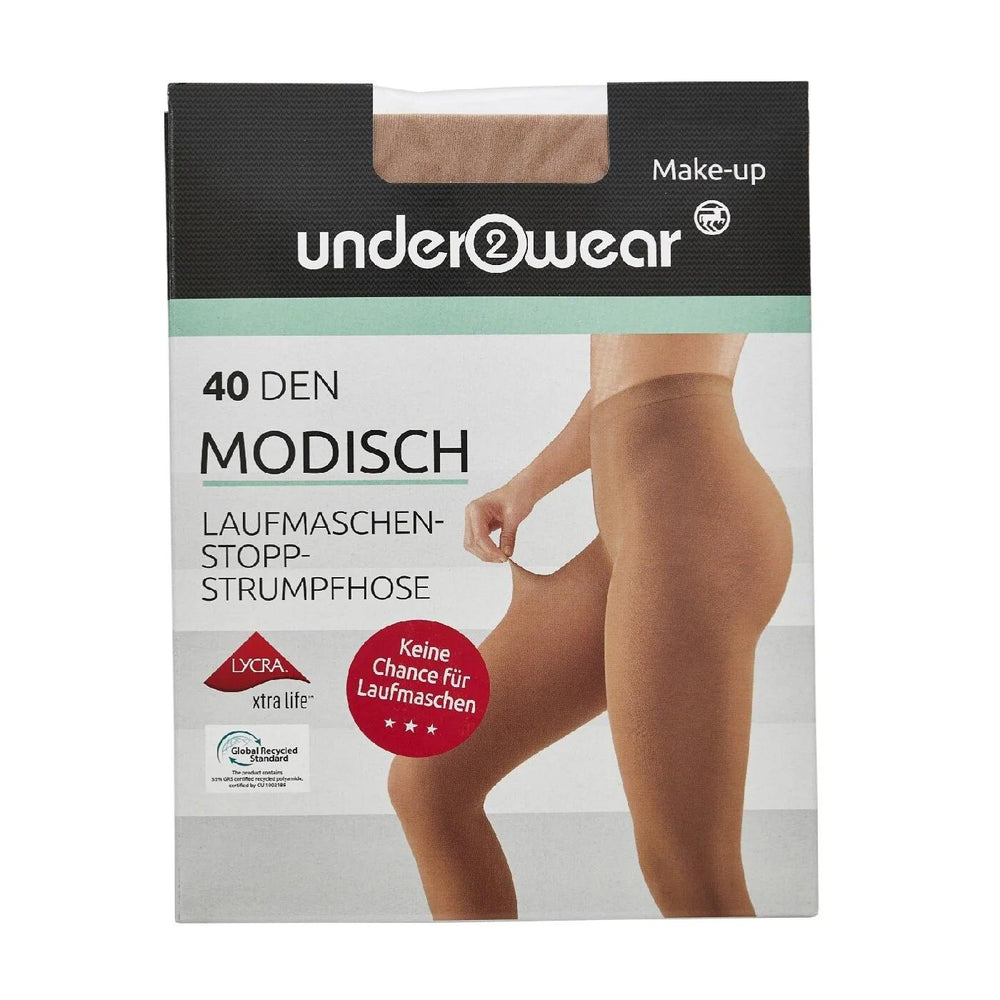 Underwear 40 Denier Ladder-Resistant Tights Medium Nude 1 Pack
