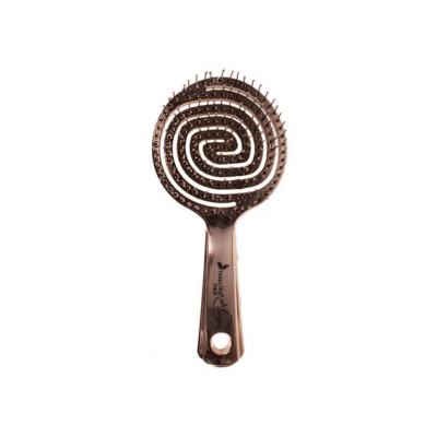 Nascita 3D Flexi Kontrol Hair Brush - Chrome Finish Detangling Brush for Curly Hair - Hair Accessories