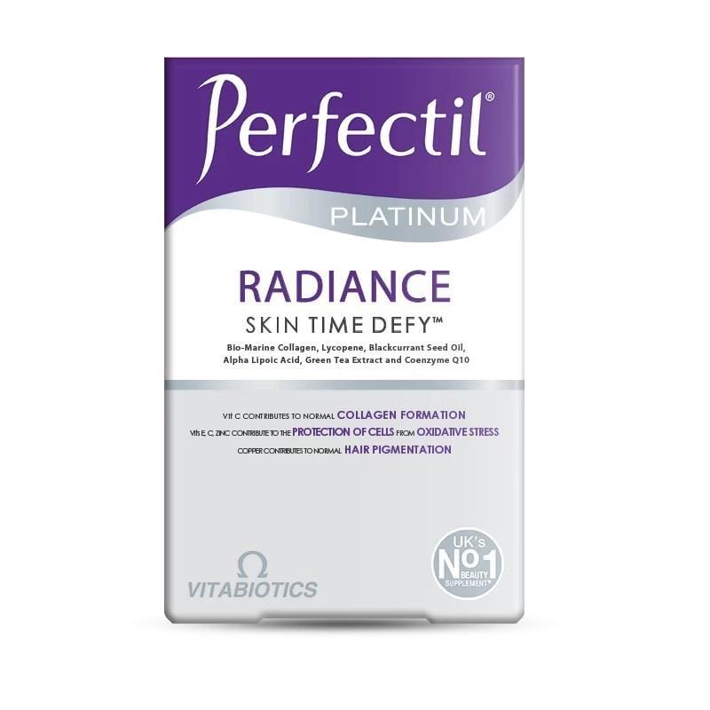 Vitabiotics Perfectil Platinum Radiance Dietary Supplement for Skin Health and Anti-Aging - 60 Tablets Vitabiotics Perfectil Platinum Radiance - Anti-Aging Skin Supplement Dietary Supplement, Skin Health, Anti-Aging, Collagen Supplement, Antioxidant Supplement, Vitamins and Minerals, Skin Radiance, Nutritional Supplement, Vitabiotics, Perfectil Platinum Radiance, Skin Care, Beauty Supplement, Health Supplement