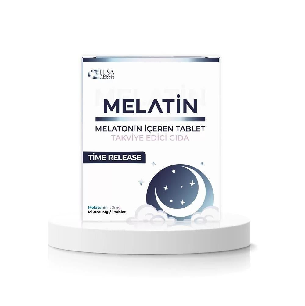 Melatin Melatonin Supplement 30 Tablets - Supports Sleep Regulation &amp; Quality Melatonin Supplement for Better Sleep Melatonin supplement, Sleep aid, Dietary supplement, Sleep support, Melatonin tablet, Adults seeking sleep aid, Irregular sleep patterns, Insomnia relief, Health-conscious consumers, Dietary aid, Sleep regulation, Natural sleep aid, Sleep quality improvement