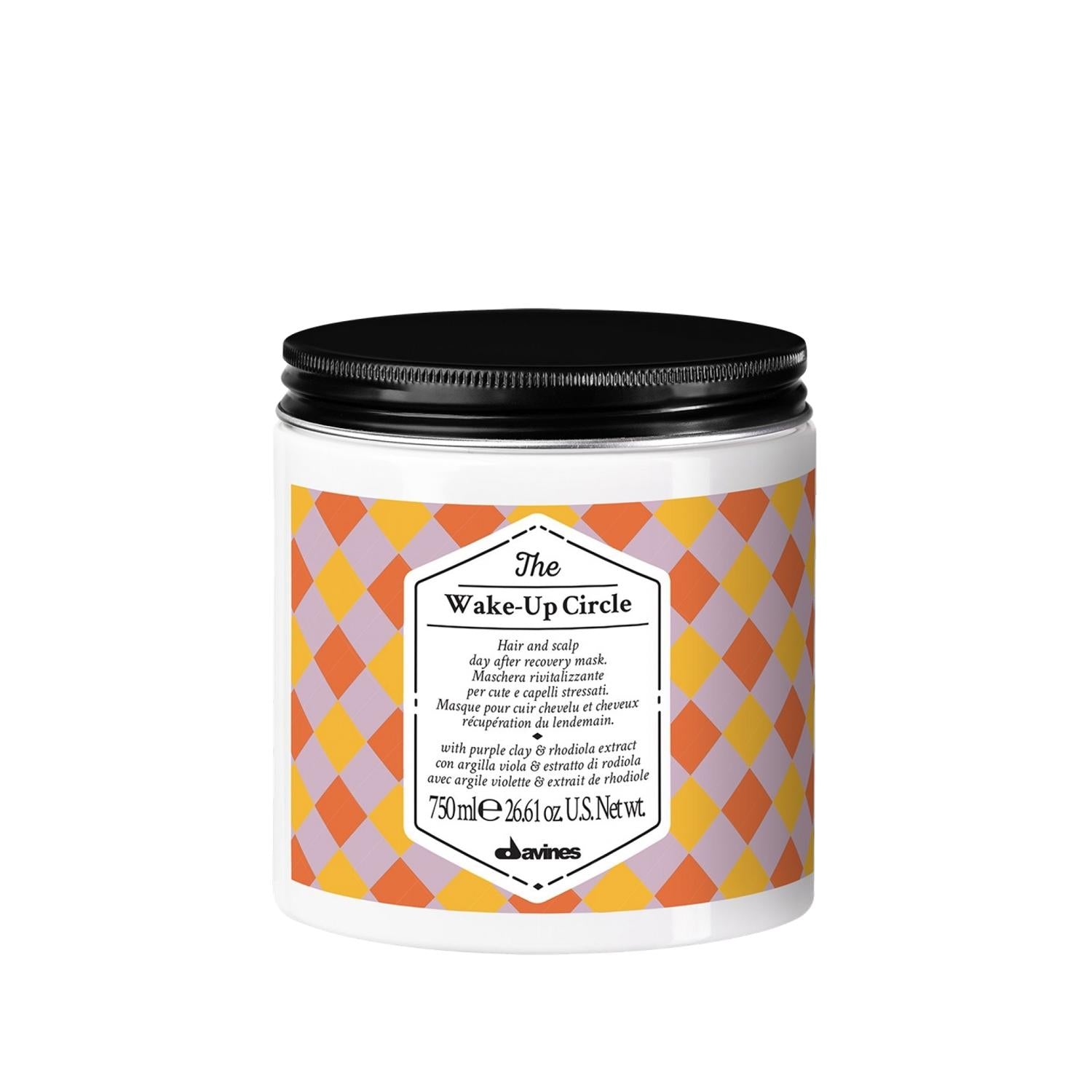 Davines The Wake-Up Circle Scalp and Hair Mask 750ml - Refreshing Hair Care for All Hair Types Davines The Wake-Up Circle Scalp & Hair Mask 750ml Davines The Wake-Up Circle, Scalp and Hair Mask, Hair Refreshment, Hair Care Products, Large Capacity Hair Mask, Hair Mask, Scalp Health, Hair Vitality, Nourishing Hair Care, Davines Hair Products, Hair Treatment, Scalp Refreshment