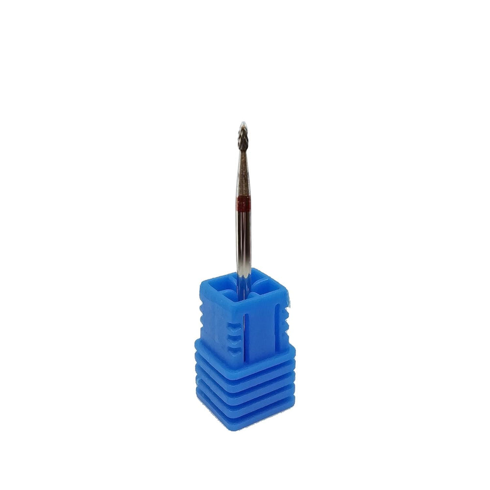 Trina Tungsten Carbide Nail Drill Bit for Artificial Nail Shaping & Filing - Red Trina Tungsten Carbide Nail Drill Bit - Red nail drill bit, tungsten carbide nail bit, nail care professional tools, Trina nail products, artificial nail shaping tool, nail technician essentials, beauty professional tools, nail shaping, nail filing, durable nail drill bit, precise nail control