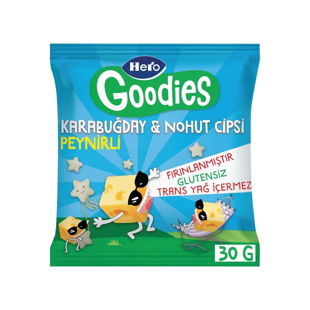 Hero Goodies Baked Buckwheat & Chickpea Cheese Chips 30g