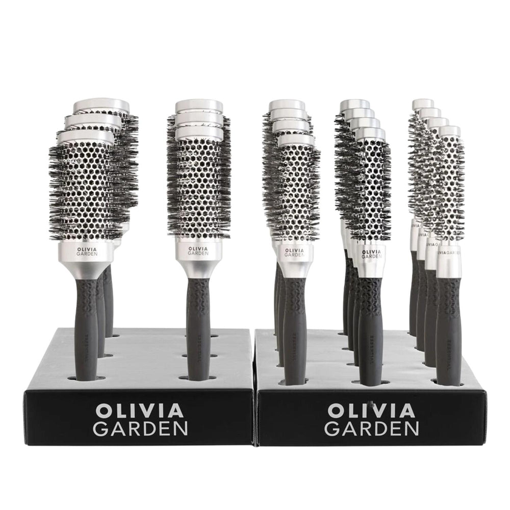 Olivia Garden Essential Classic Round Hair Brush Set 18 Pieces