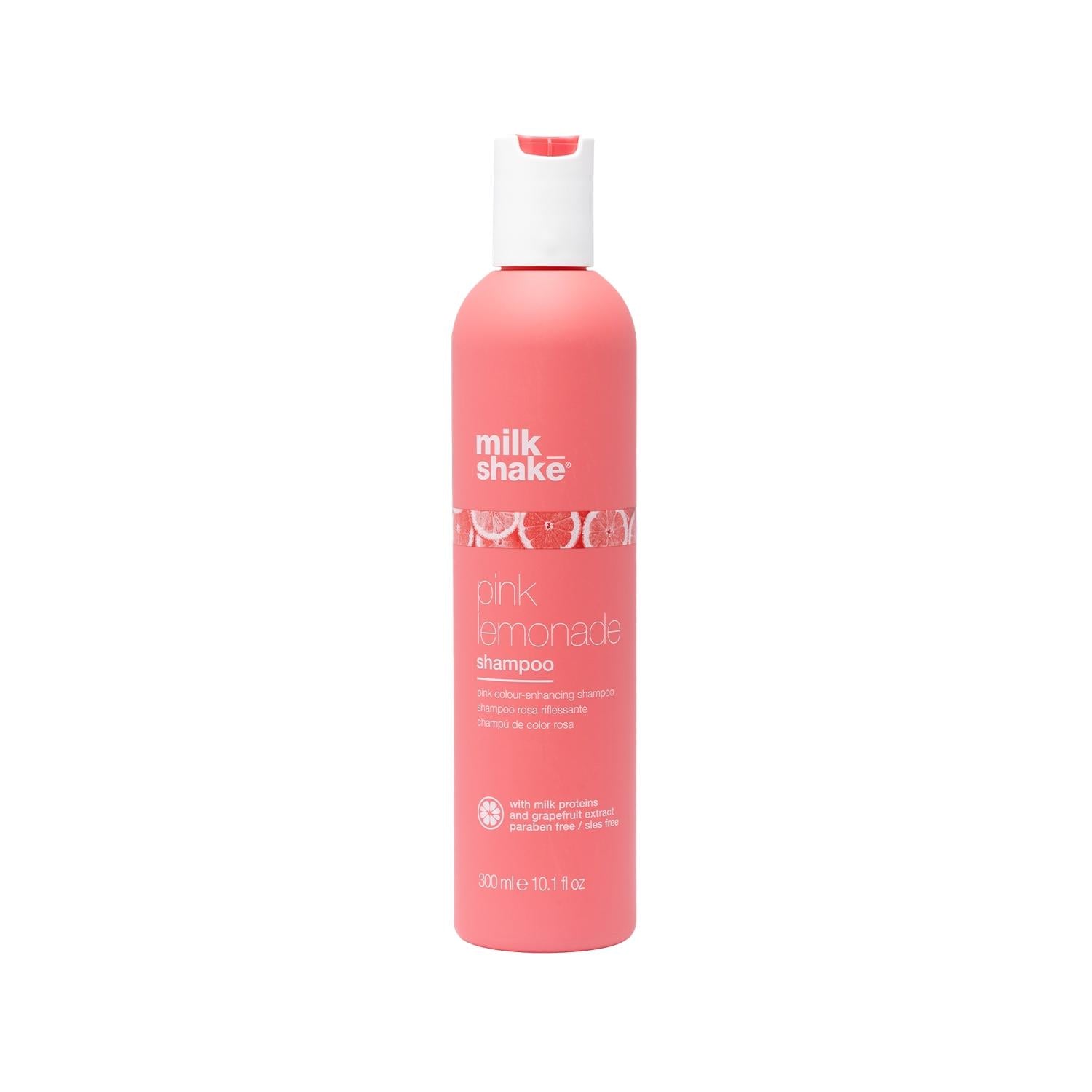 milk_shake Pink Lemonade Toning Shampoo for Colored Hair - 300ml Pink Lemonade Toning Shampoo by milk_shake - 300ml Pink Lemonade Shampoo, Tonlayıcı Şampuan, milk_shake Hair Care, Color Toning Shampoo, Hair Cleansing Products, Colored Hair Care, Toning Shampoo, Hair Care, Shampoo, milk_shake, Pink Lemonade Fragrance, Color-Treated Hair, Fruity Scented Shampoo, 300ml Shampoo