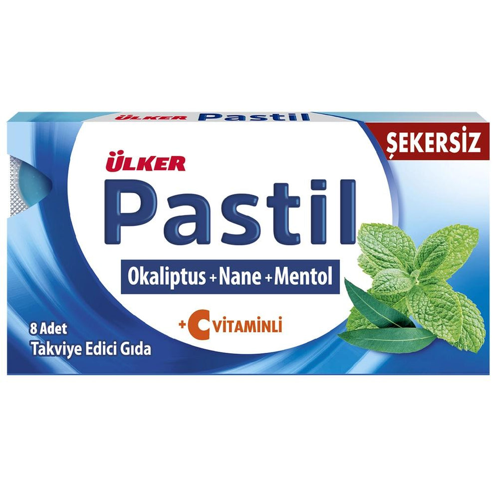 Ulker Eucalyptus Menthol Mint Lozenges 8 Count