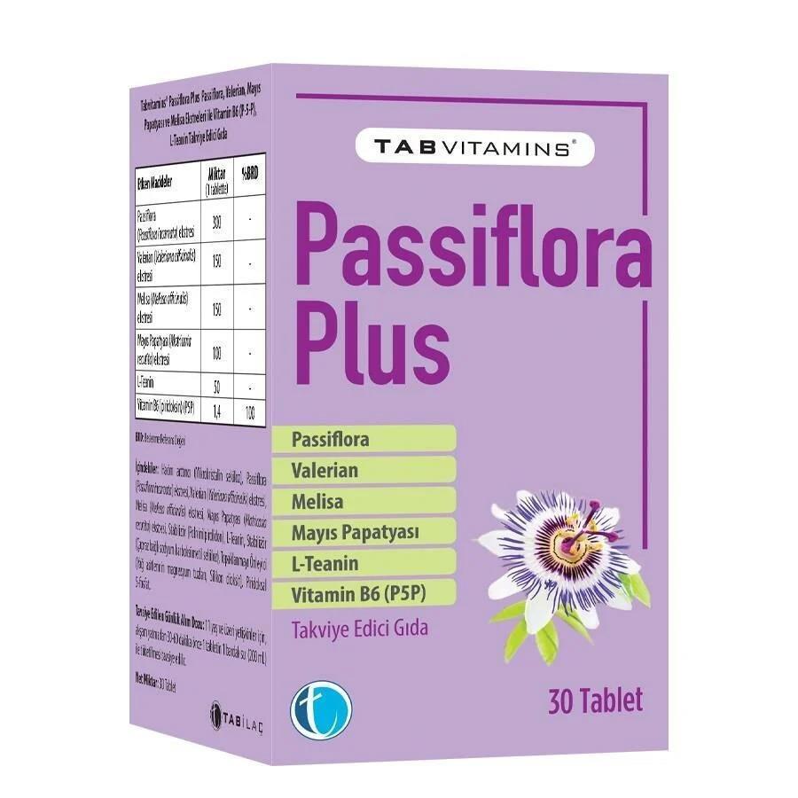 TabVitamins Passiflora Plus 30 Tablet - Natural for Adults - image 2