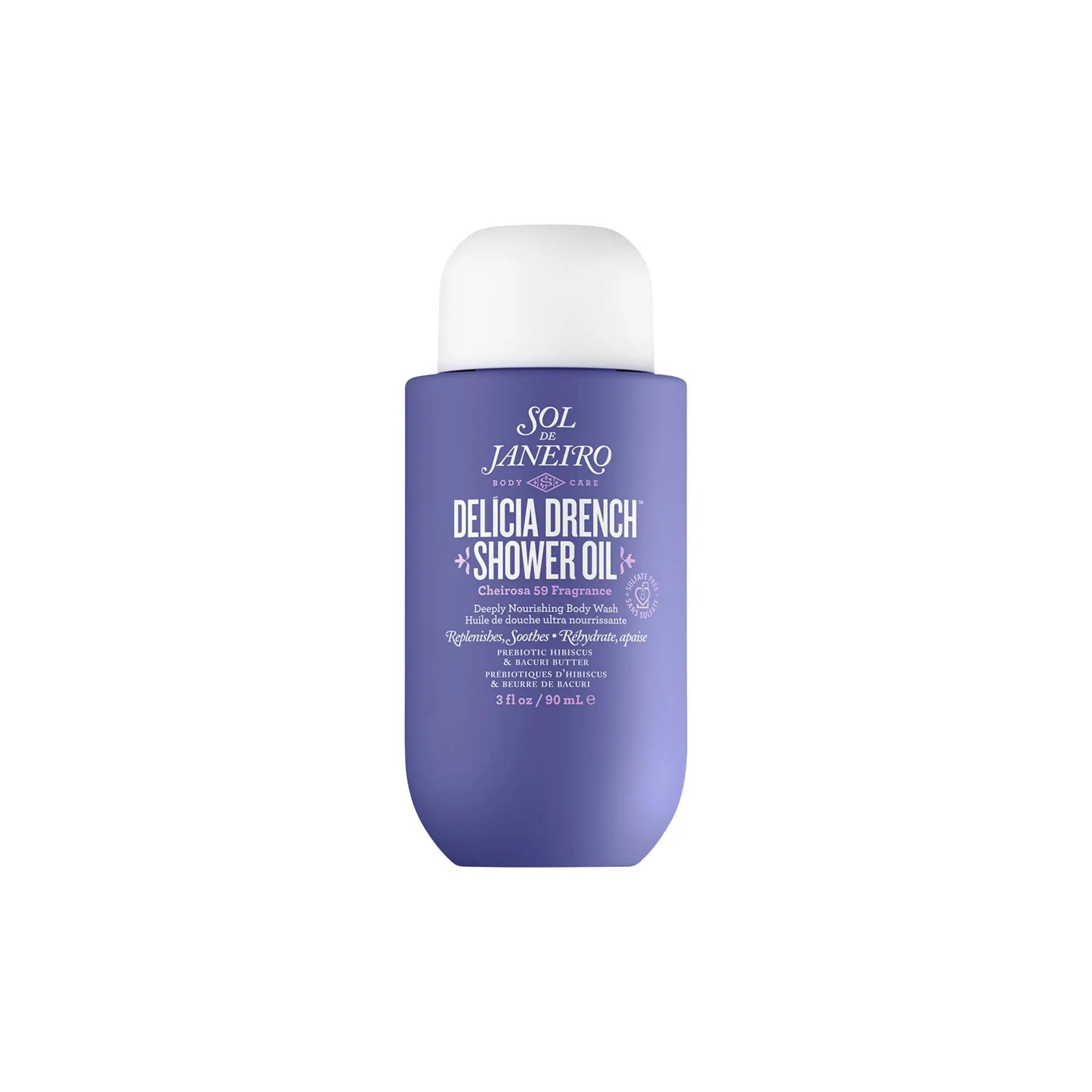 Delícia Drench™ Moisturizing Shower Oil for Dry Skin - Luxurious Oil-to-Foam Body Wash with Microbiome Support Delícia Drench™ Moisturizing Shower Oil - Luxurious Body Wash Moisturizing Shower Oil, Dry Skin Care, Oil-to-Foam Body Wash, Luxurious Shower Oil, Microbiome Friendly Skincare, Body Wash for Dry Skin, Gentle Cleansing, Skincare Routine, Self-Care Products, Shower Oil with Prebiotic, Nourishing Body Wash, Soft Skin, Healthy Skin, Delícia Drench™, Brazilian Oil Blend, Bacuri Butter, Prebiotic Hibiscu