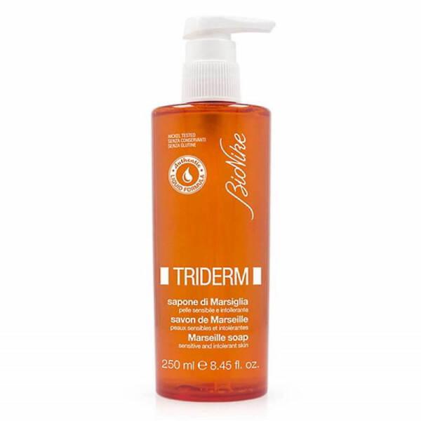 BioNike Triderm Marseille Soap 250ml - Natural Liquid Soap for Hands, Face, and Body - Gentle Cleansing, - Soap