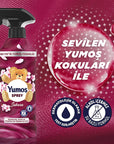 Yumoş Sakura Fabric and Home Fragrance Spray - Dermatologically Tested, Alcohol-Free, 15.22 fl oz Yumoş Sakura Fabric Spray - Fresh Home Fragrance fabric spray, home fragrance, Sakura scent, non-alcoholic fragrance, dermatologically tested spray, freshening spray for home and textiles, home care, fragrance spray, Yumoş, easy home fragrance, refreshing spray, floral scent, upholstery freshener, curtain freshener, carpet freshener
