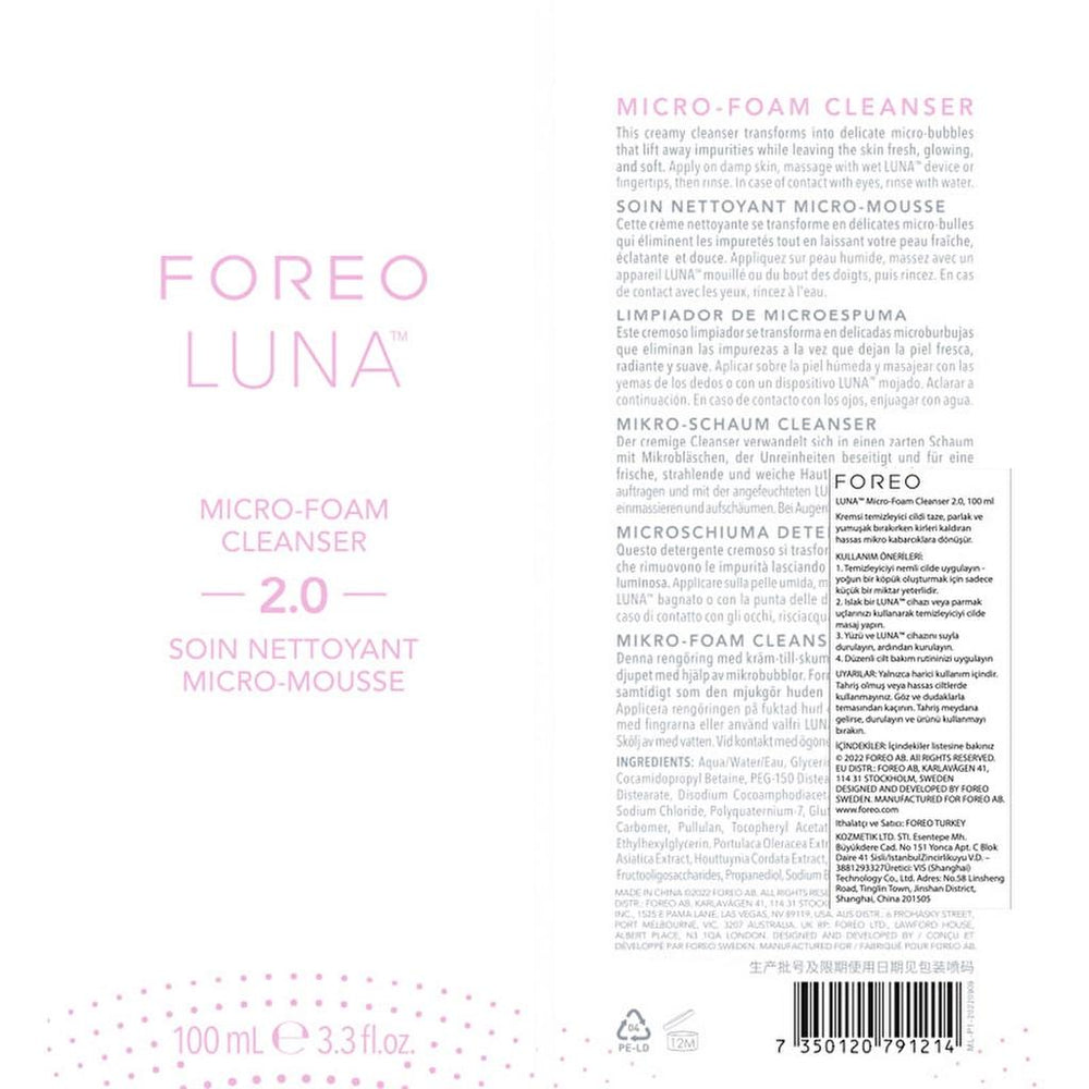 Foreo Luna Micro Foam Cleanser for Radiant Skin 100 ml