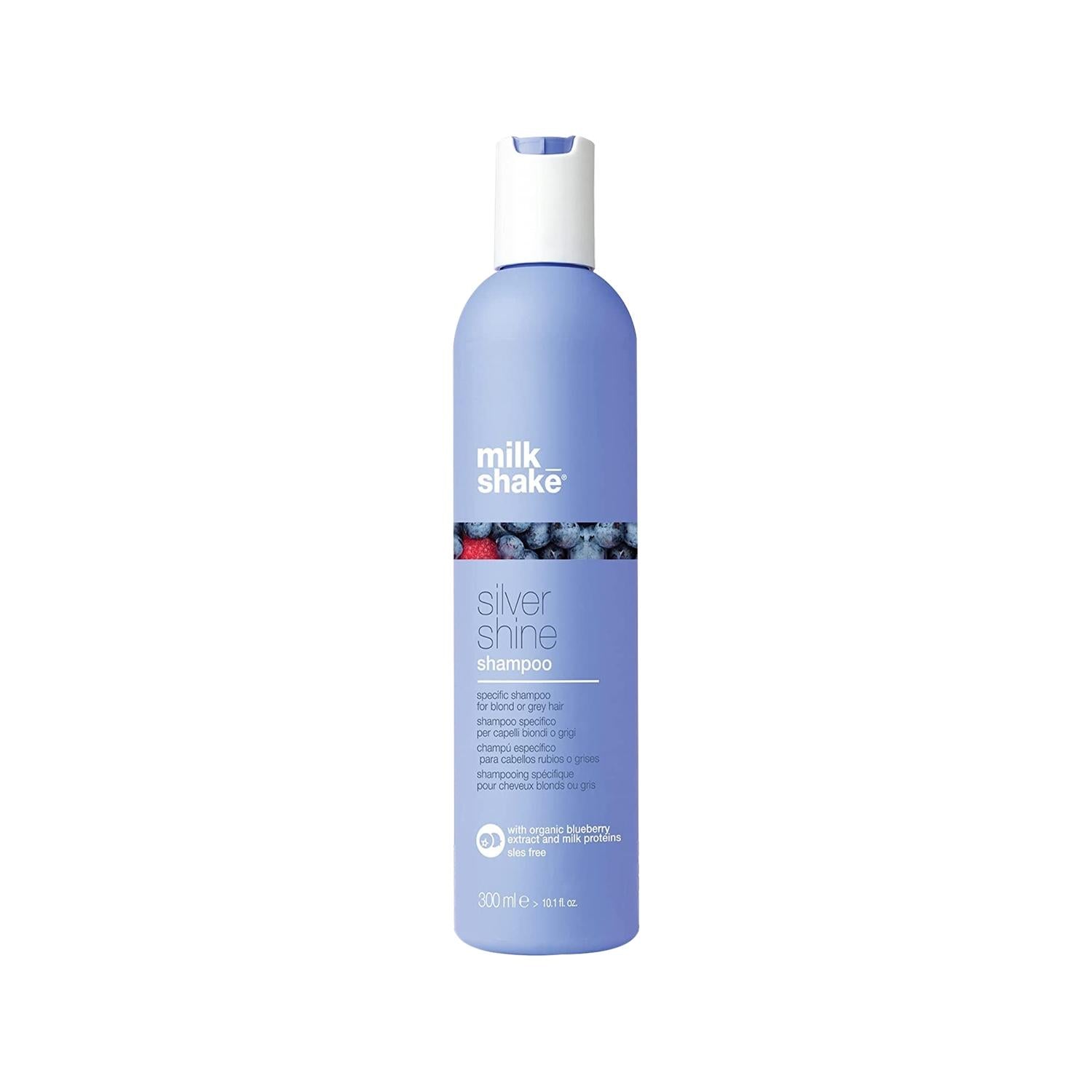 milk_shake Purple Toning Shampoo for Blonde, Gray, and Platinum Hair - Sulfate-Free, 300ml Purple Toning Shampoo for Blonde Hair - milk_shake purple toning shampoo, sulfate-free shampoo, blonde hair care, gray hair shampoo, platinum hair toner, hair color maintenance, color-treated hair, gentle shampoo, milk_shake brand, hair care products