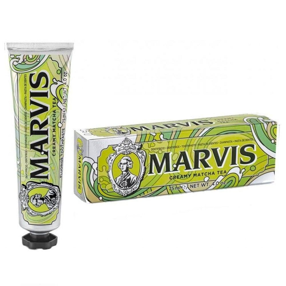 marvis creamy matcha tea toothpaste 75ml, toothpaste packaging of marvis creamy matcha tea, close up of marvis matcha tea toothpaste Marvis Creamy Matcha Tea Toothpaste - Unique Gourmet Flavor | 75ml Marvis Creamy Matcha Tea Toothpaste 75ml marvis, creamy-matcha-tea, toothpaste, adult-toothpaste, gourmet-flavor, freshness, oral-care, matcha, toothpaste-75ml, ai-generated